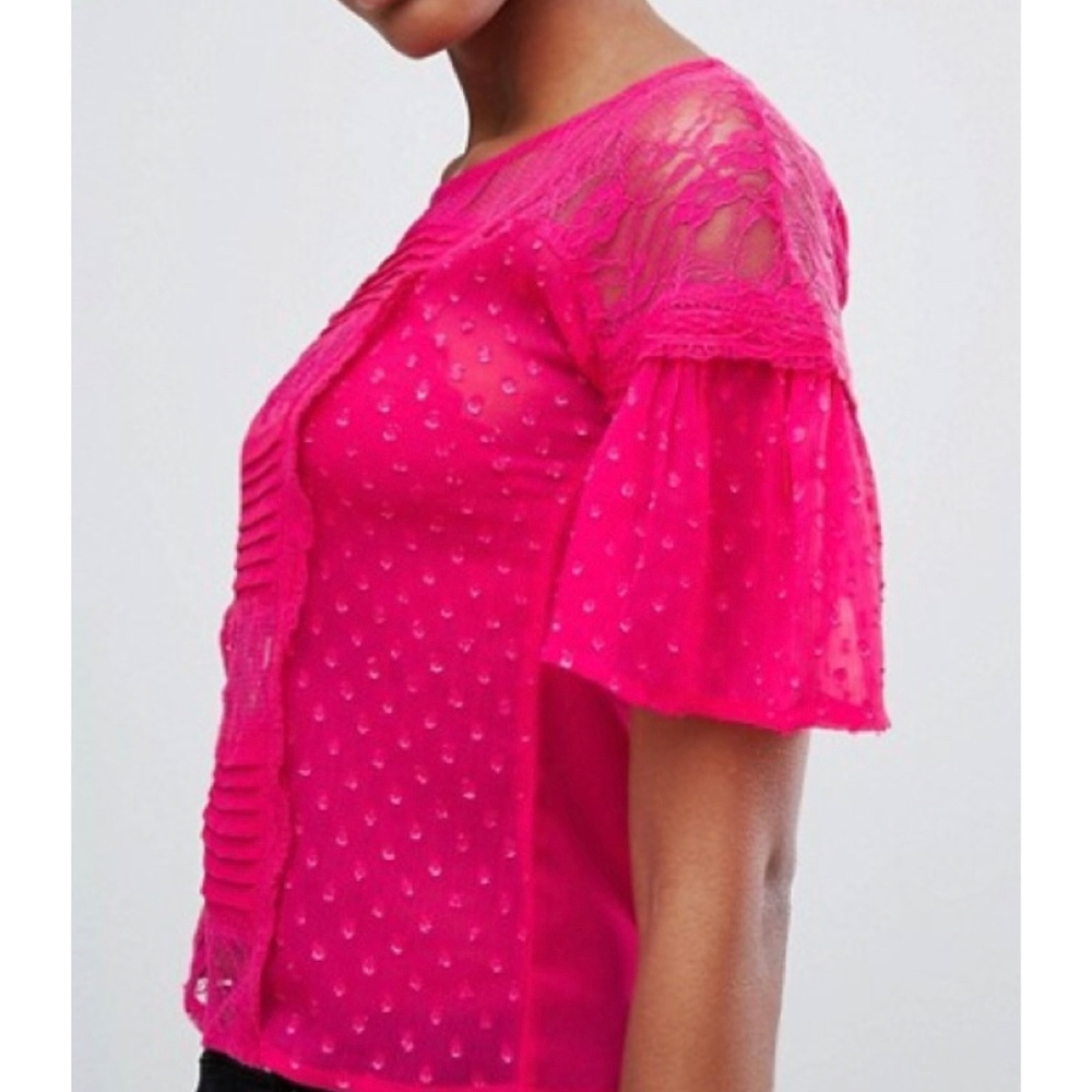ASOS New Look Lace Detail Top